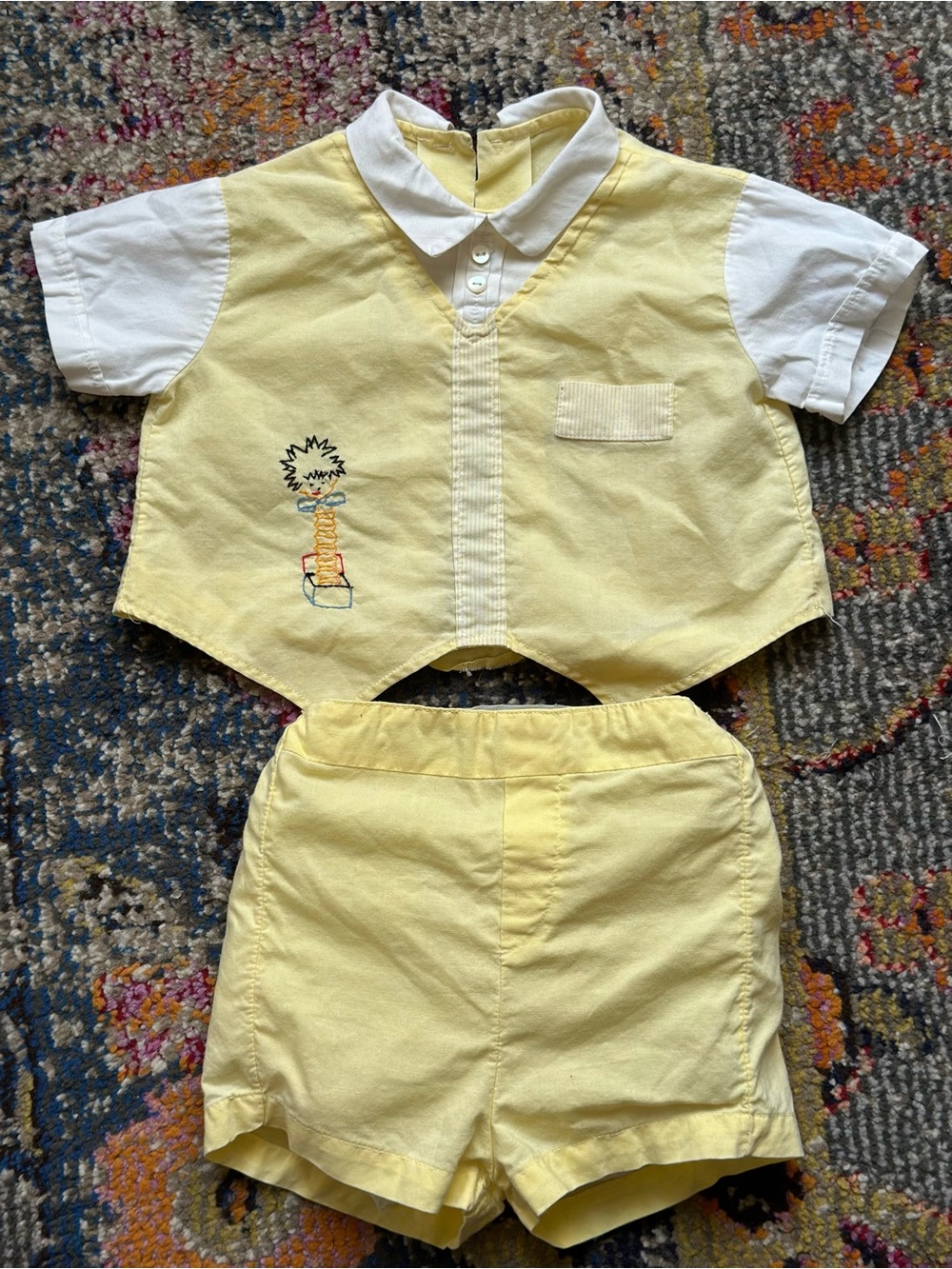 Vintage Baby Matching Set Vest & Shorts